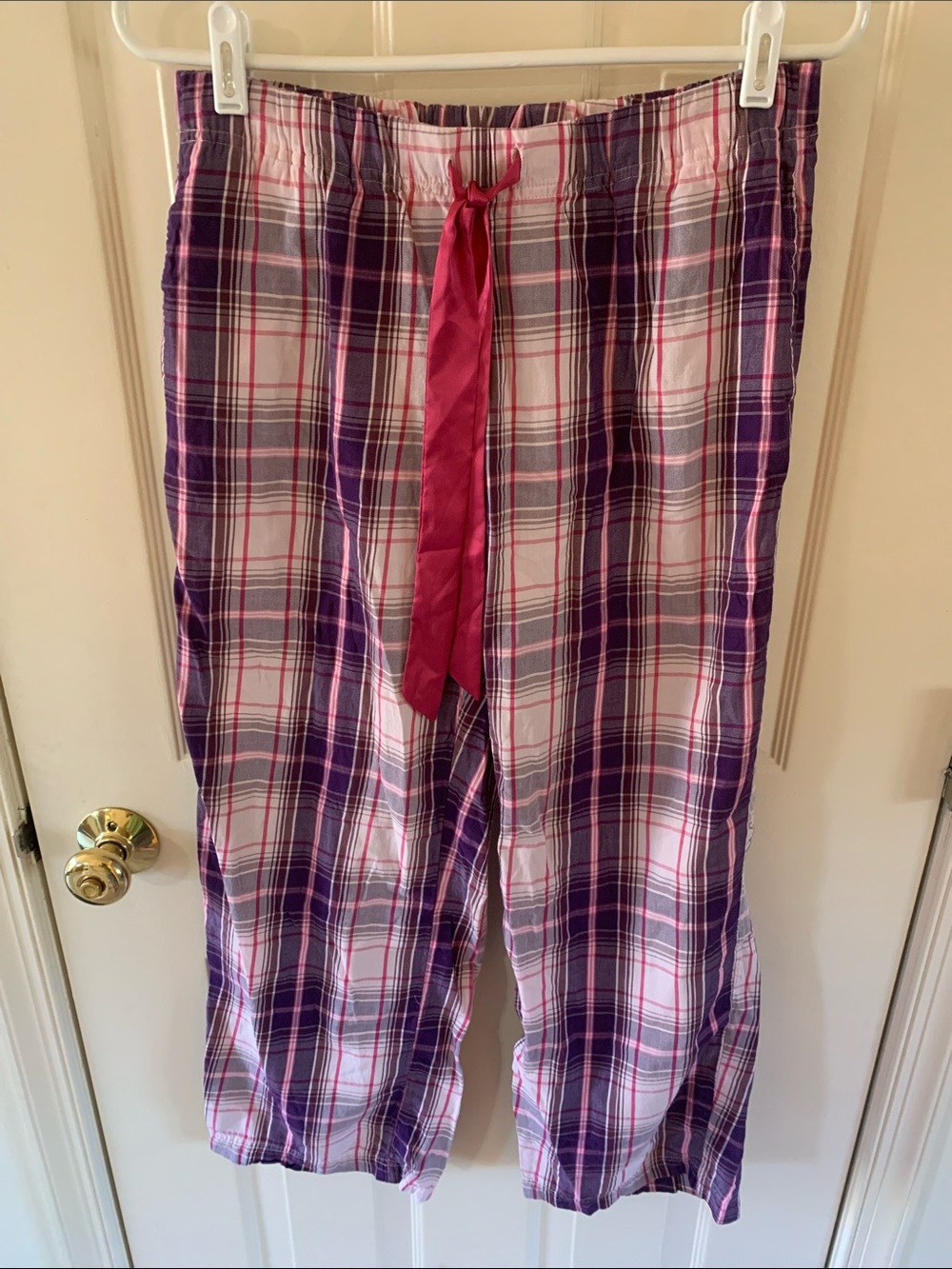 Victoria's Secret Purple Pink Plaid Pajama Pants